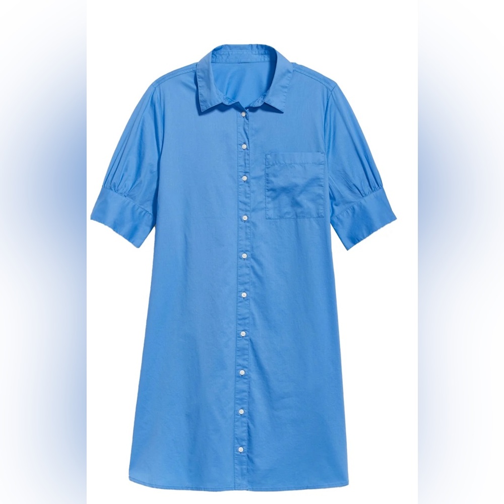 🌸Old Navy Blue shirt dress brand new